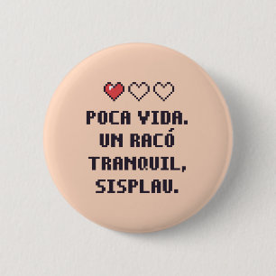 Badge Rond 5 Cm Bouton de coin de faible santé autistique catalan