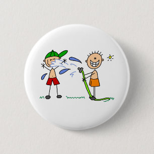 Badge Rond 5 Cm Bouton de combat de tuyau d'été