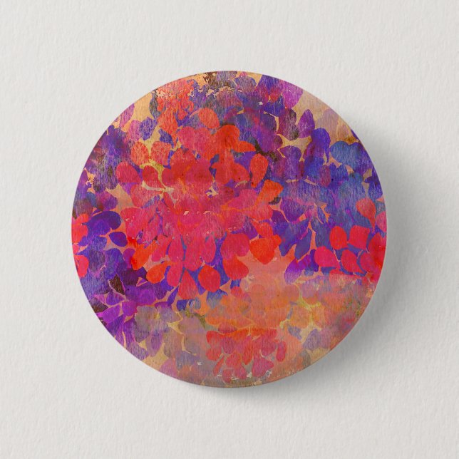 Badge Rond 5 Cm bouton de composition florale (Devant)