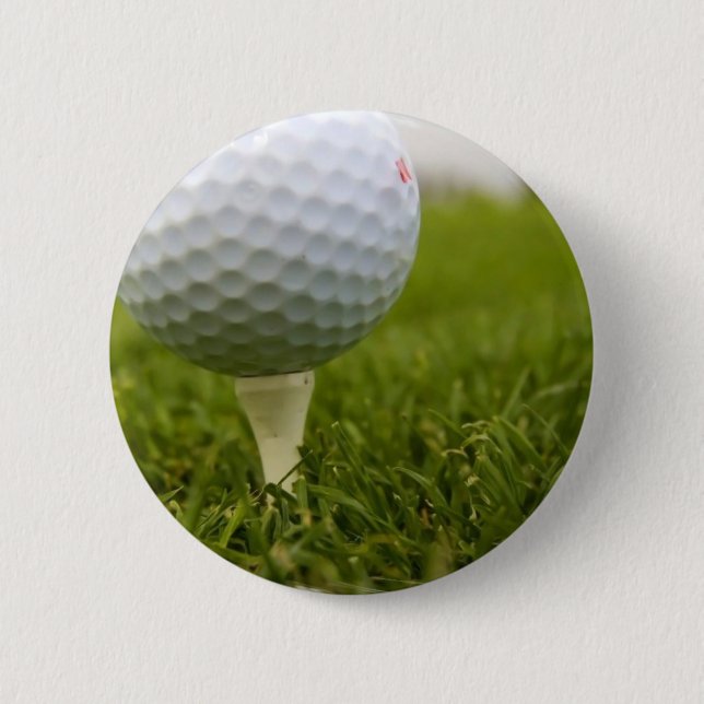 Badge Rond 5 Cm Bouton de conception de tee de golf (Devant)