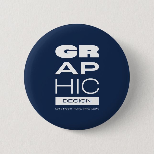 Badge Rond 5 Cm Bouton de conception graphique Kean MGC (Devant)