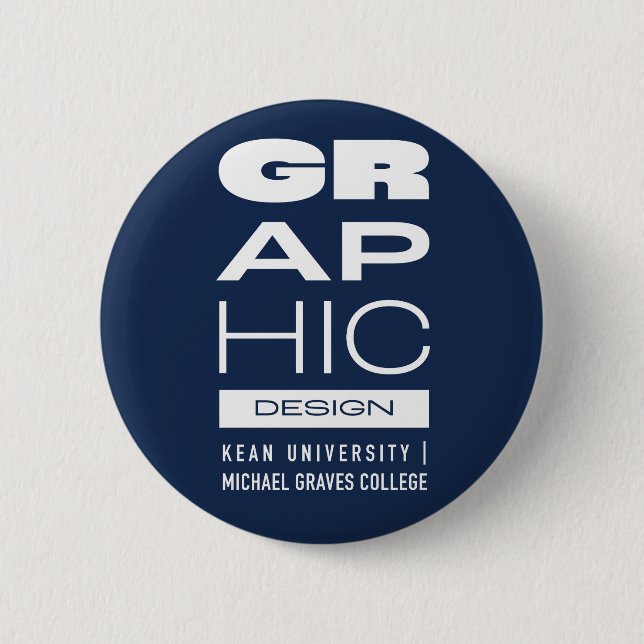 Badge Rond 5 Cm Bouton de conception graphique Kean MGC (Devant)