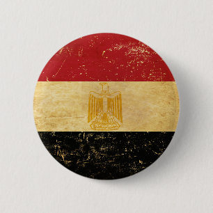 Badge Rond 5 Cm Bouton de conception grunge vintage du drapeau de 