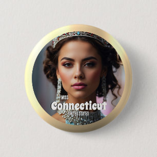 Badge Rond 5 Cm Bouton de Concours de Beauté avec Photo Personnali