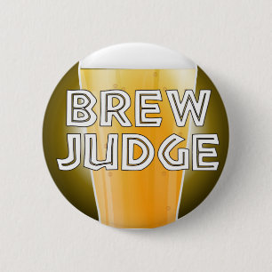 Badge Rond 5 Cm Bouton de concurrence de brasserie de juge de Brew