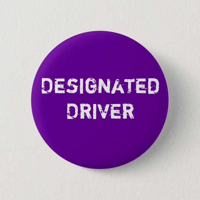 Badge Rond 5 Cm Bouton de conducteur indiqué (Devant)