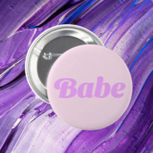 Badge Rond 5 Cm Bouton de Confiance BABE – Portez Votre Puissance