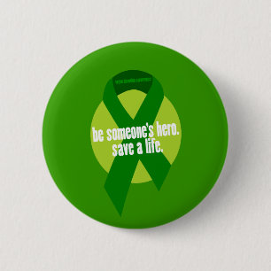Badge Rond 5 Cm Bouton de conscience de donation d'organe