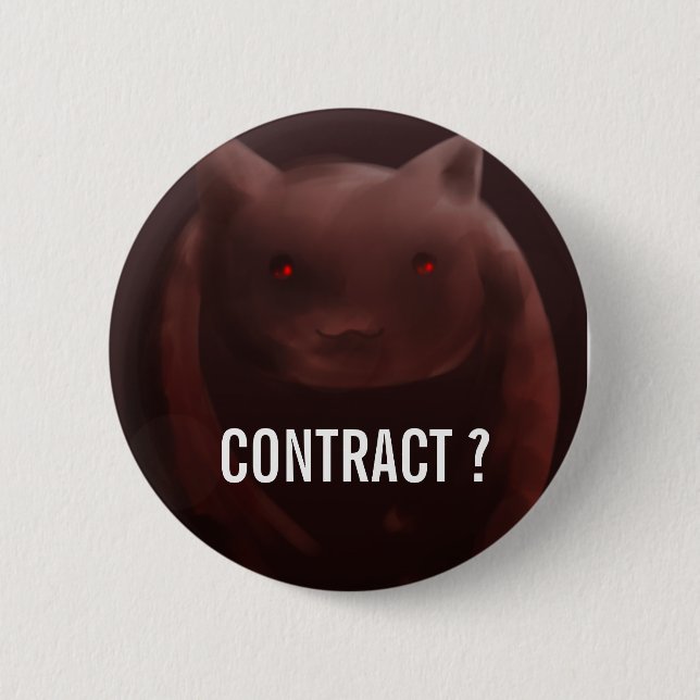 Badge Rond 5 Cm Bouton de contrat de Kyuubey (Devant)