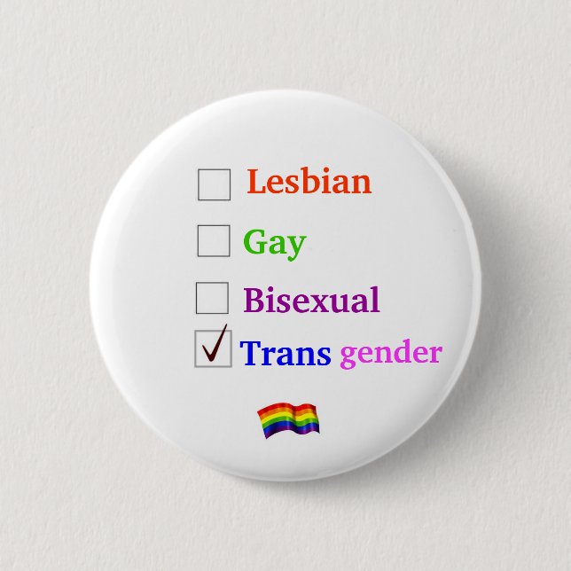 Badge Rond 5 Cm Bouton de contrôle de LGBT (Devant)