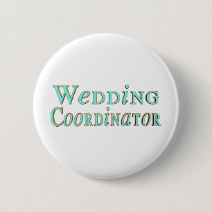Badge Rond 5 Cm Bouton de coordonnateur de mariage