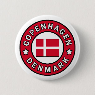 Badge Rond 5 Cm Bouton de Copenhague Danemark