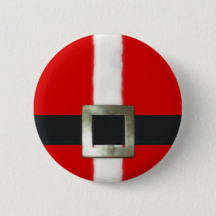 Badge Rond 5 Cm Bouton de costume de Père Noël de Joyeux Noël