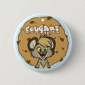 Badge Rond 5 Cm Bouton de Cougari