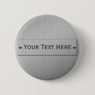 Badge Rond 5 Cm Bouton de coutume de regard en métal