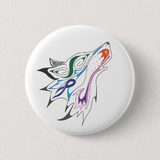 Badge Rond 5 Cm Bouton de coyote