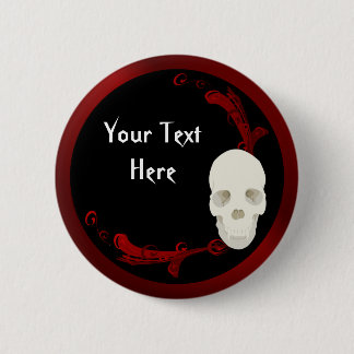 Badge Rond 5 Cm Bouton de crâne