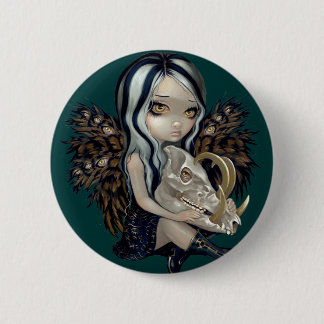 Badge Rond 5 Cm Bouton "de crâne de Babirusa"
