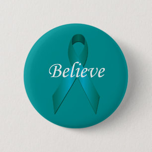 Badge Rond 5 Cm Bouton de croyance du ruban de sensibilisation tur