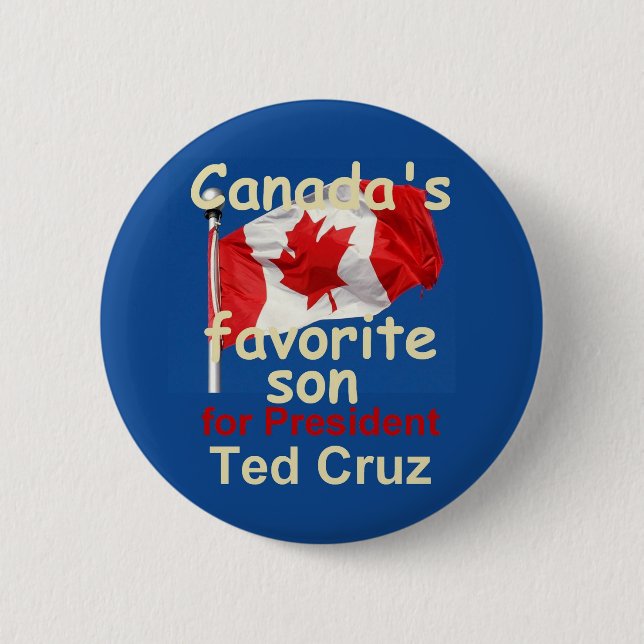 Badge Rond 5 Cm Bouton de CRUZ 2016 de Ted (Devant)