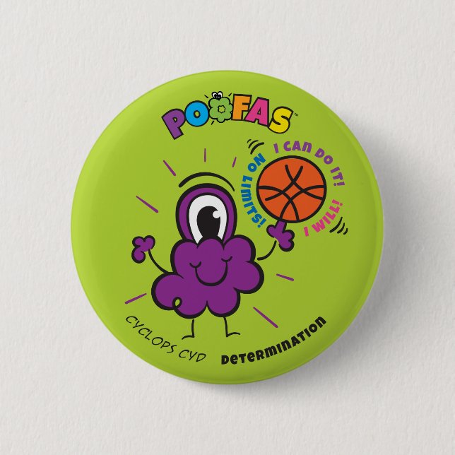 Badge Rond 5 Cm Bouton de Cyd de cyclopes (Devant)