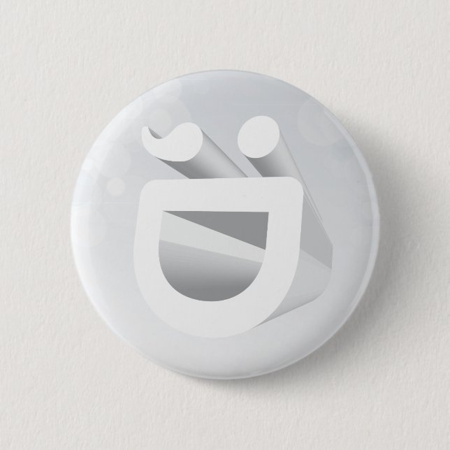 Badge Rond 5 Cm : Bouton de D (Devant)