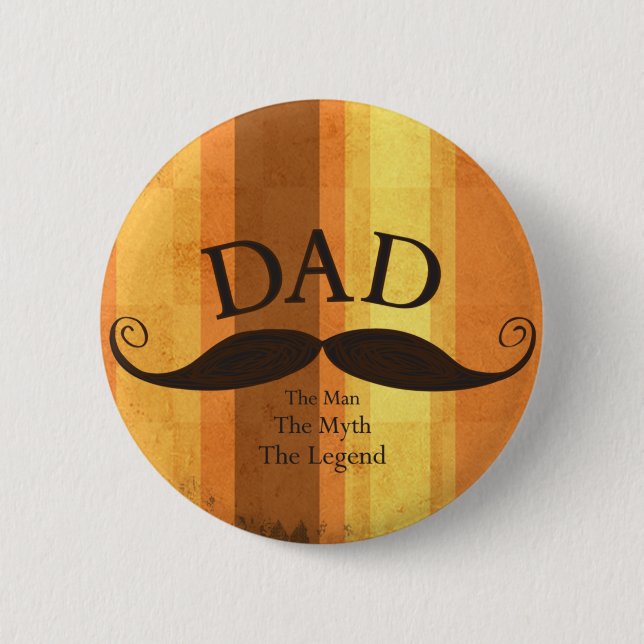 Badge Rond 5 Cm Bouton de DadMustache (Devant)