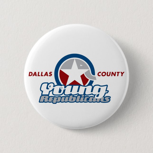 Badge Rond 5 Cm Bouton de Dallas année (Devant)