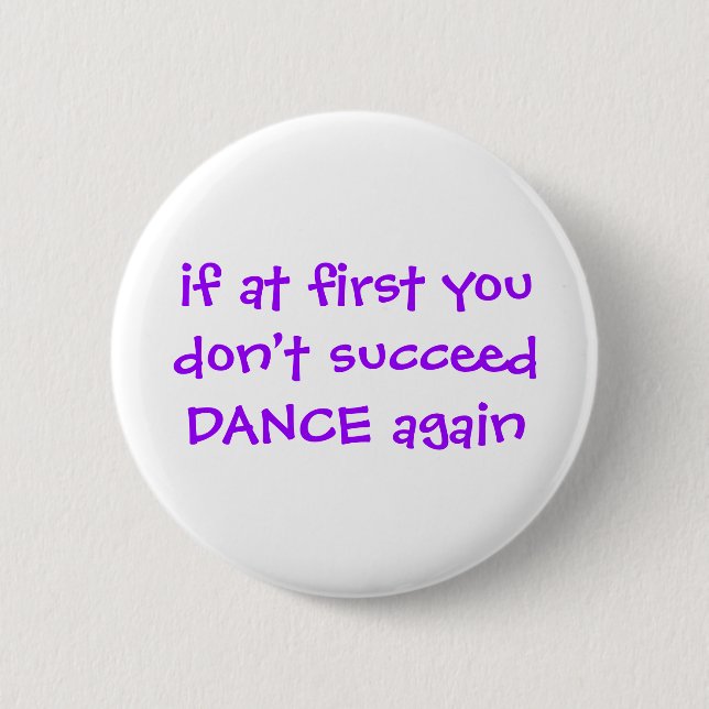 Badge Rond 5 Cm Bouton de danse (Devant)