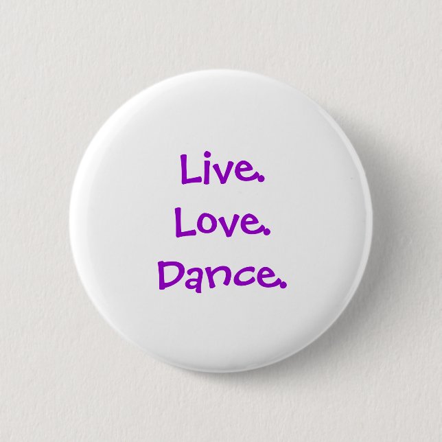 Badge Rond 5 Cm Bouton de danse (Devant)