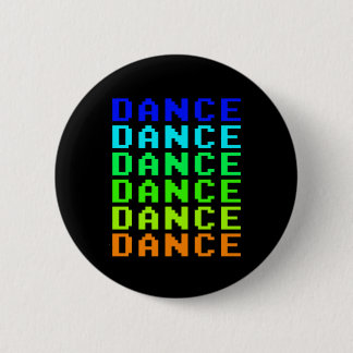 Badge Rond 5 Cm Bouton de danse arc-en-ciel