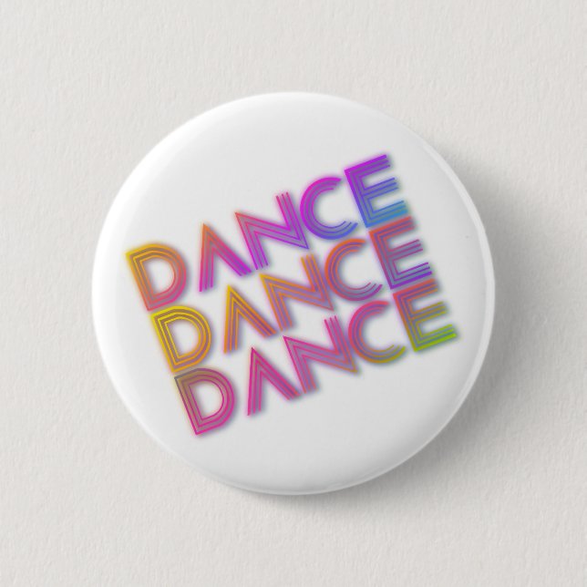 Badge Rond 5 Cm Bouton de danse de danse de danse (Devant)