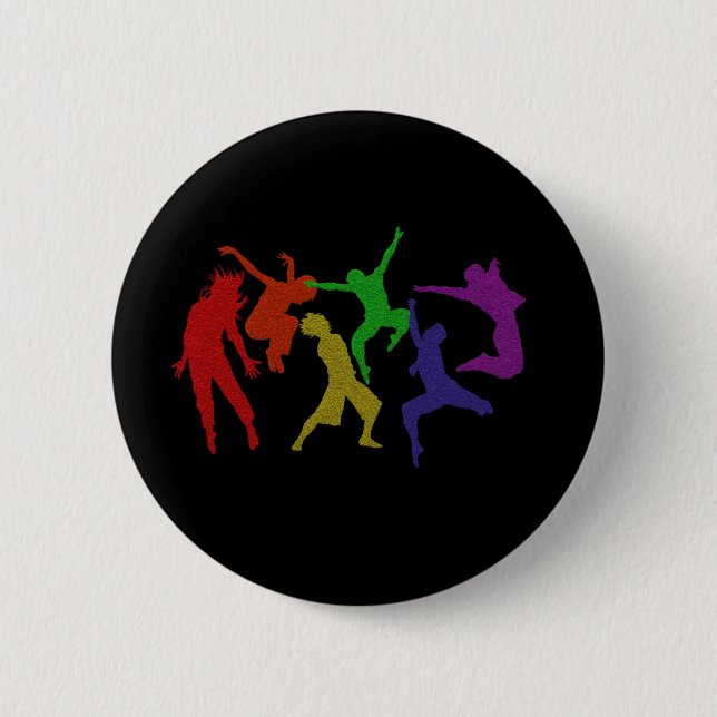 Badge Rond 5 Cm Bouton de danseurs (Devant)