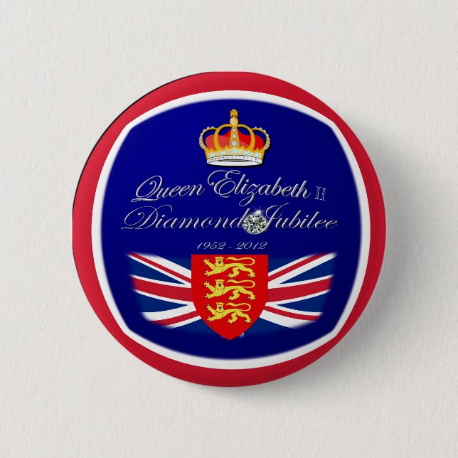Badge Rond 5 Cm Bouton de ~ de souvenir de jubilé de (Devant)