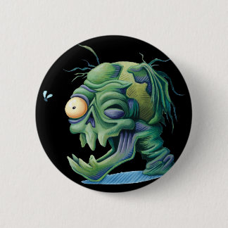 Badge Rond 5 Cm Bouton de décomposition de crâne