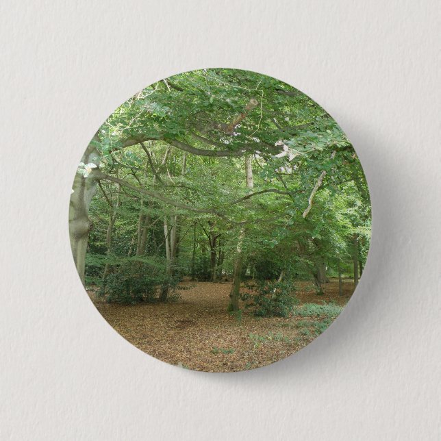 Badge Rond 5 Cm Bouton de défrichement des bois (Devant)