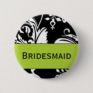 Badge Rond 5 Cm Bouton de demoiselle d'honneur de B&G