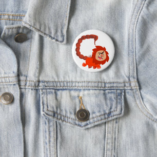 Badge Rond 5 Cm Bouton de dessin animé joli sourire Manticore Badg