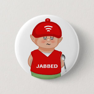 Badge Rond 5 Cm Bouton de dessin animé moderne drôle et pointu