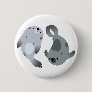 Badge Rond 5 Cm Bouton de deux jolies joueuses de la harpe sceaux