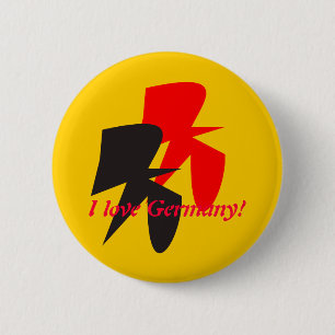 Badge Rond 5 Cm Bouton de deux oiseaux de vol