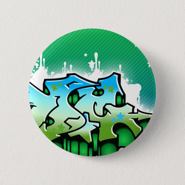 Badge Rond 5 Cm Bouton de dg WildStyle (Devant)