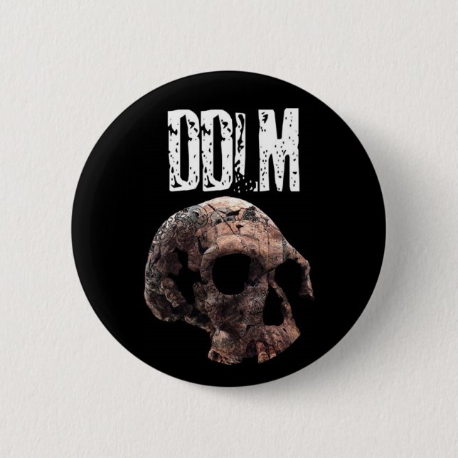 Badge Rond 5 Cm Bouton de Dia De Los Muertos DDLM Logo (Devant)