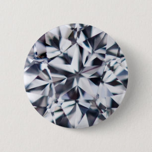 Badge Rond 5 Cm Bouton de diamant