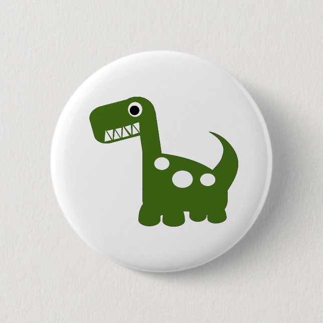 Badge Rond 5 Cm bouton de Dino-acarides (Devant)