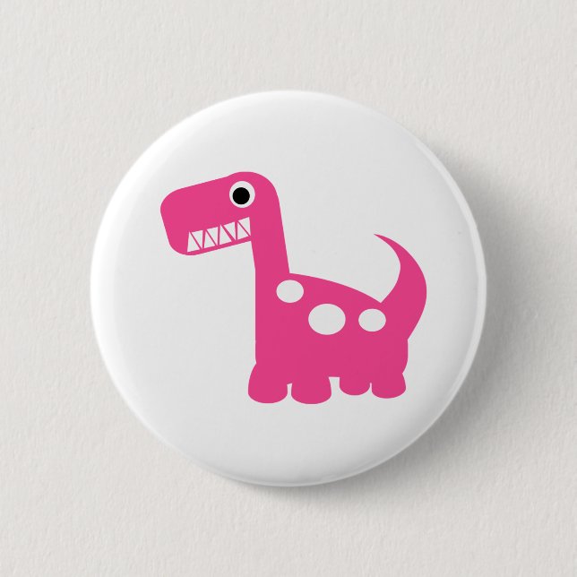 Badge Rond 5 Cm bouton de Dino-acarides (Devant)