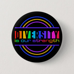 Badge Rond 5 Cm Bouton de diversité
