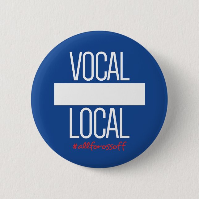 Badge Rond 5 Cm Bouton de do-it-yourself - #AllForOssoff LOCAL (Devant)