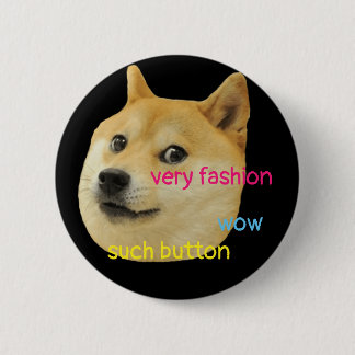 Badge Rond 5 Cm Bouton de doge