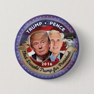 Badge Rond 5 Cm Bouton de Donald Trump et de campagne de penny de